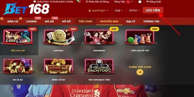 Cập nhật sản phẩm cược tại đơn vị